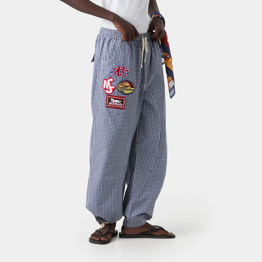 Patches Vichy Indigo Cargo Pants Pants eme