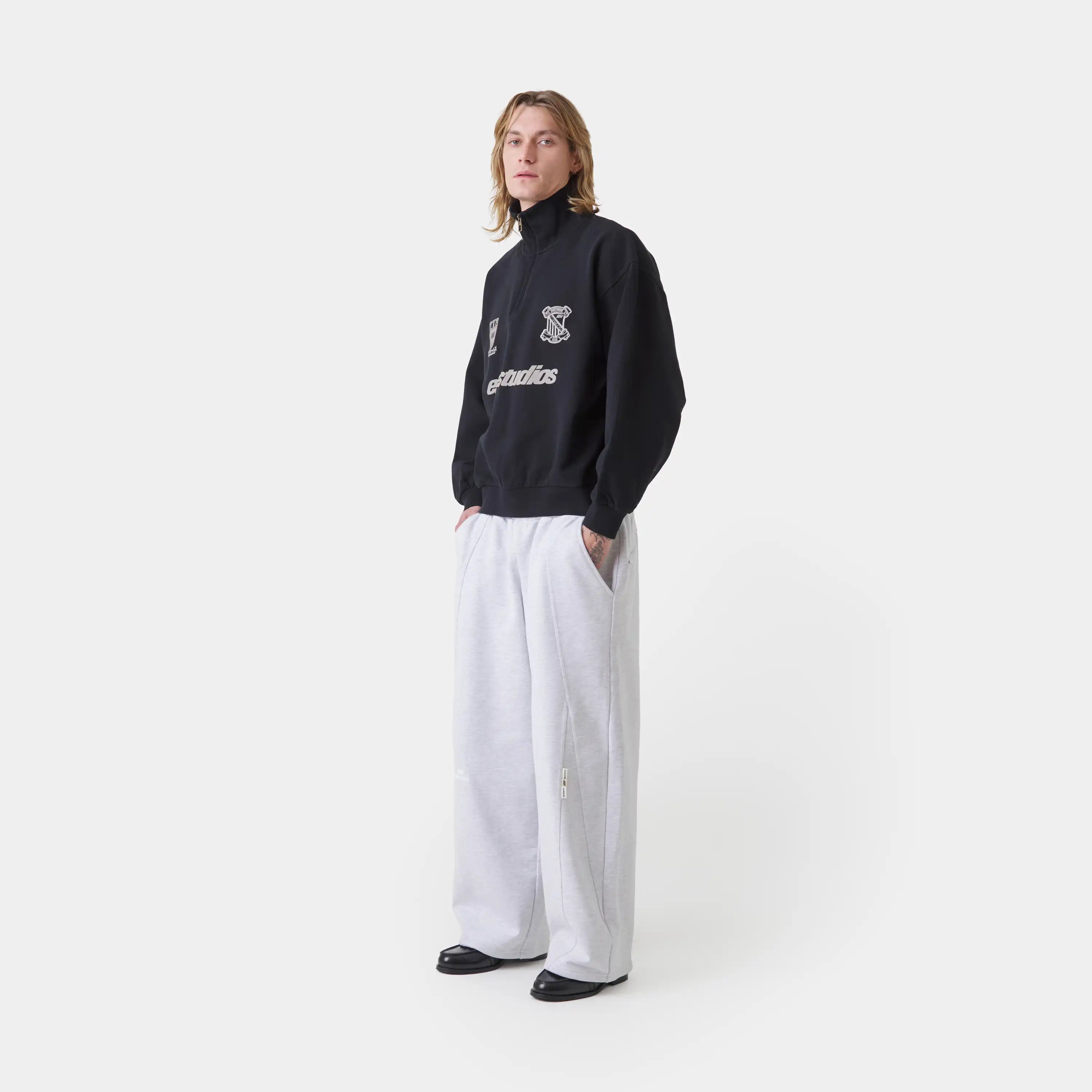 Peak Shadow Half Zip Sweatshirts Eme Studios