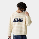 Pinstripe Sugar Knit Sweater Knitwear Eme Studios