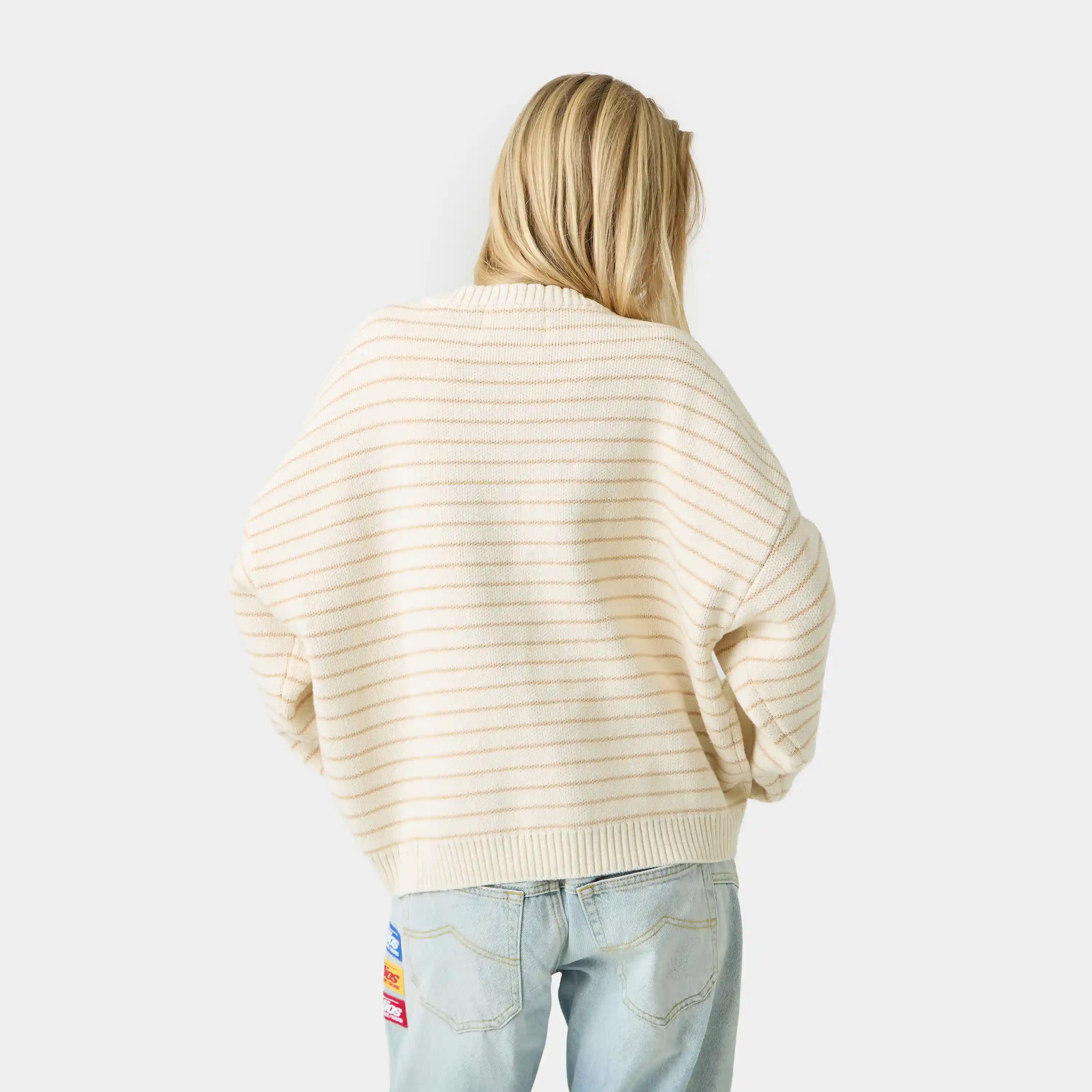 Pinstripe Sugar Knit Sweater Knitwear Eme Studios