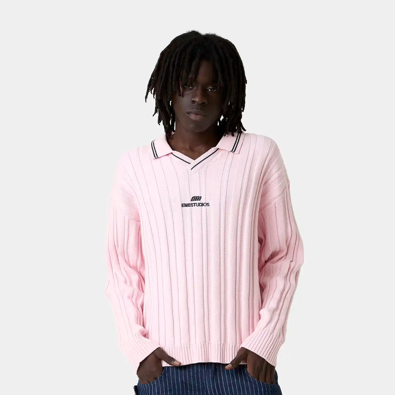 Pivot Cotton Candy Knit Polo Knitwear Eme Studios