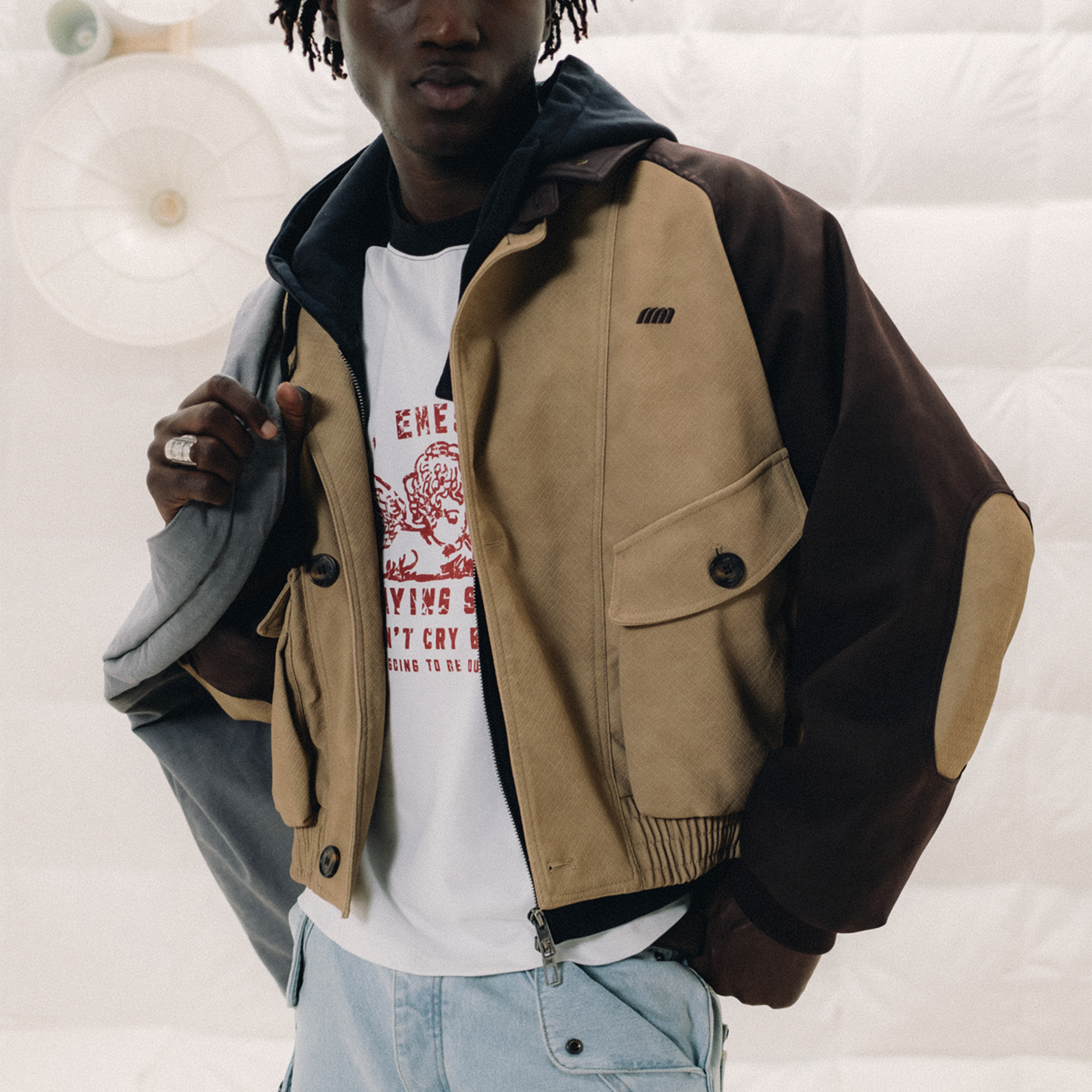 Platoon Camel Bomber Jacket Outwear Eme Studios