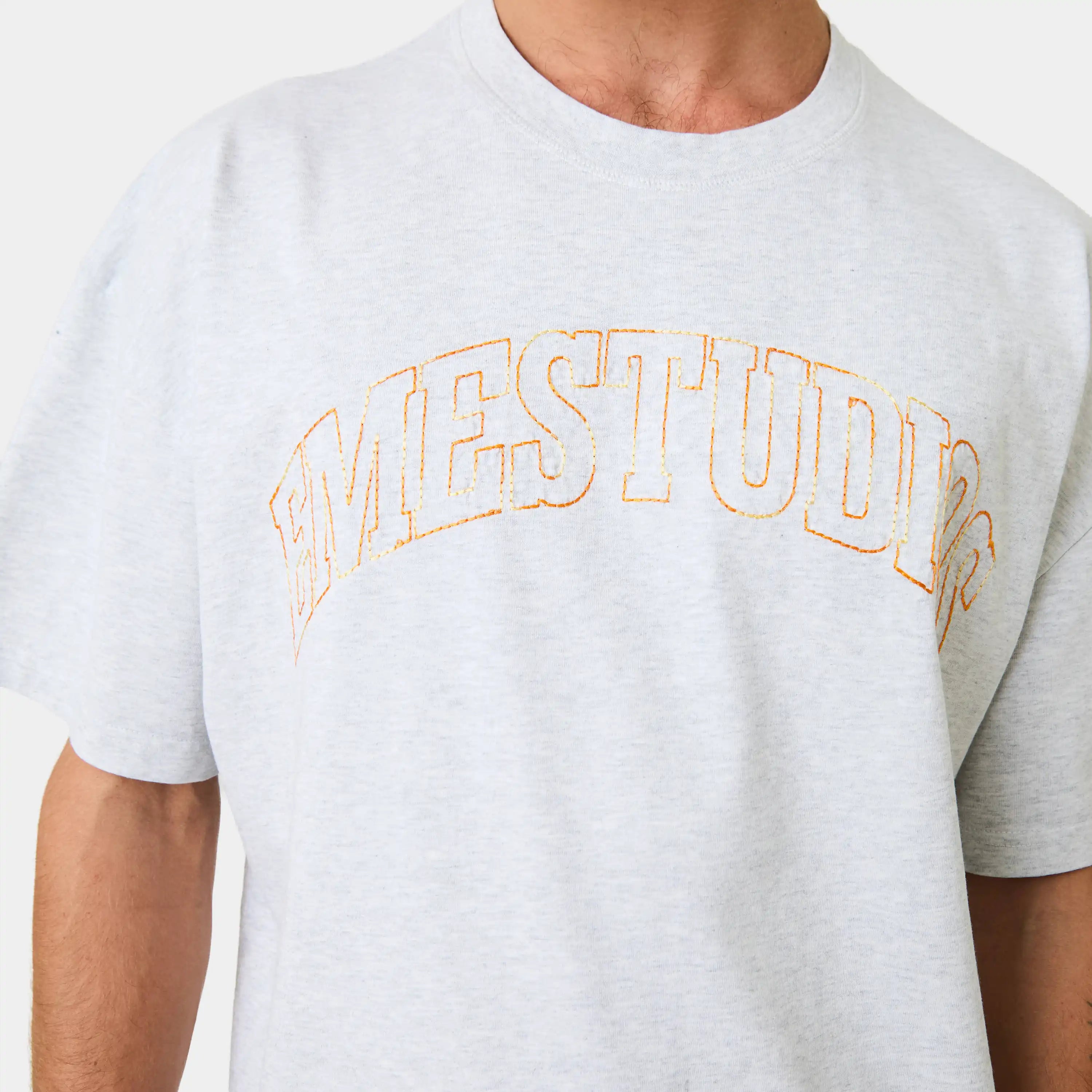 Points Heather Grey Oversized Tee T-shirts Eme Studios