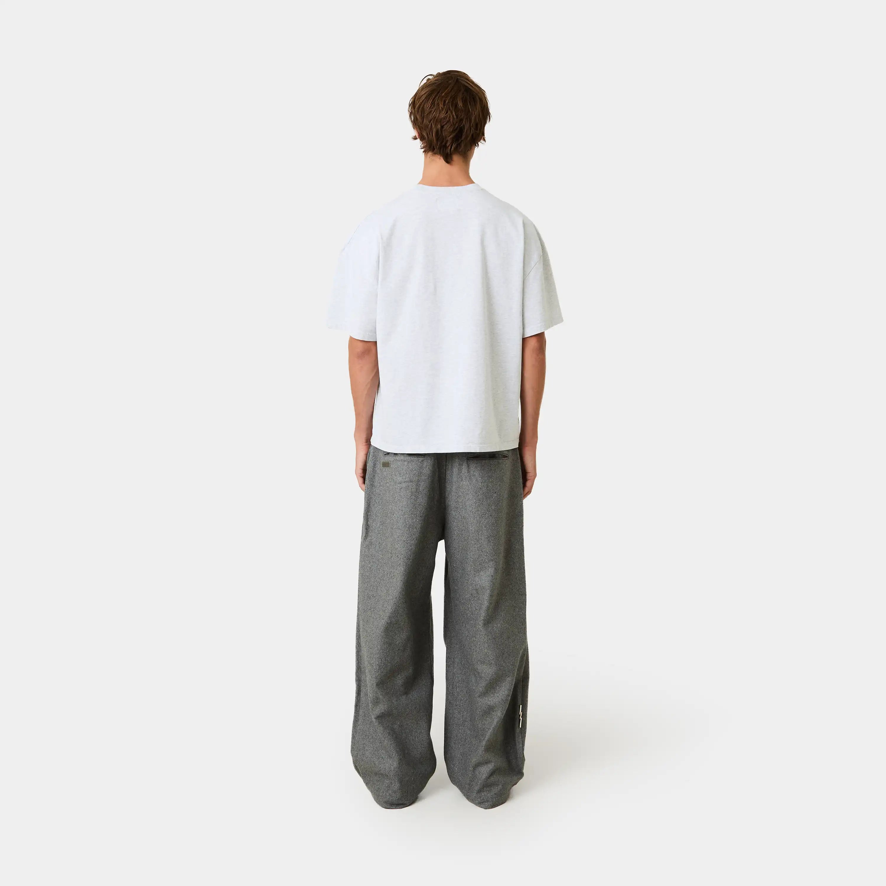 Points Heather Grey Oversized Tee T-shirts Eme Studios
