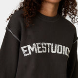 Polly Fawn Waffle Long Sleeve T-shirts Eme Studios