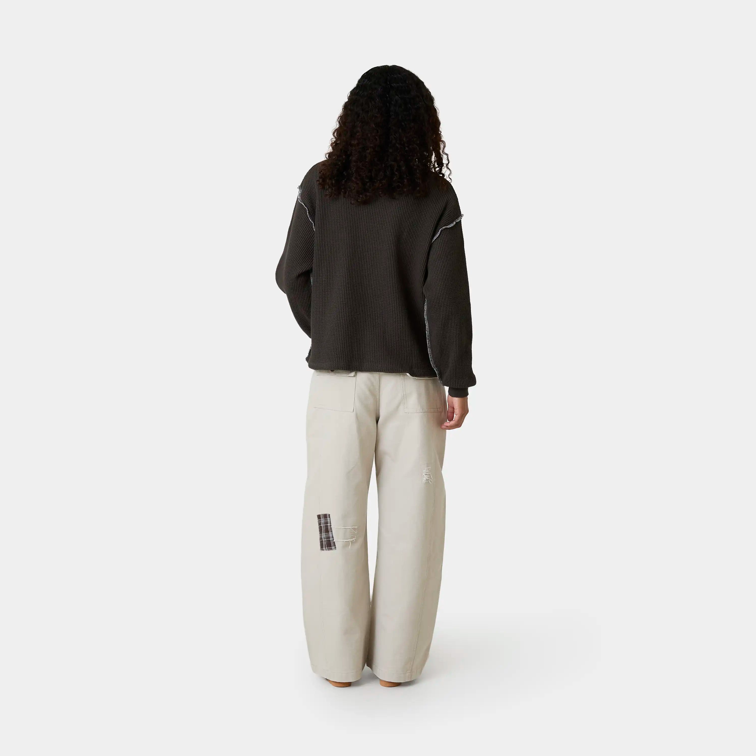 Polly Fawn Waffle Long Sleeve T-shirts Eme Studios