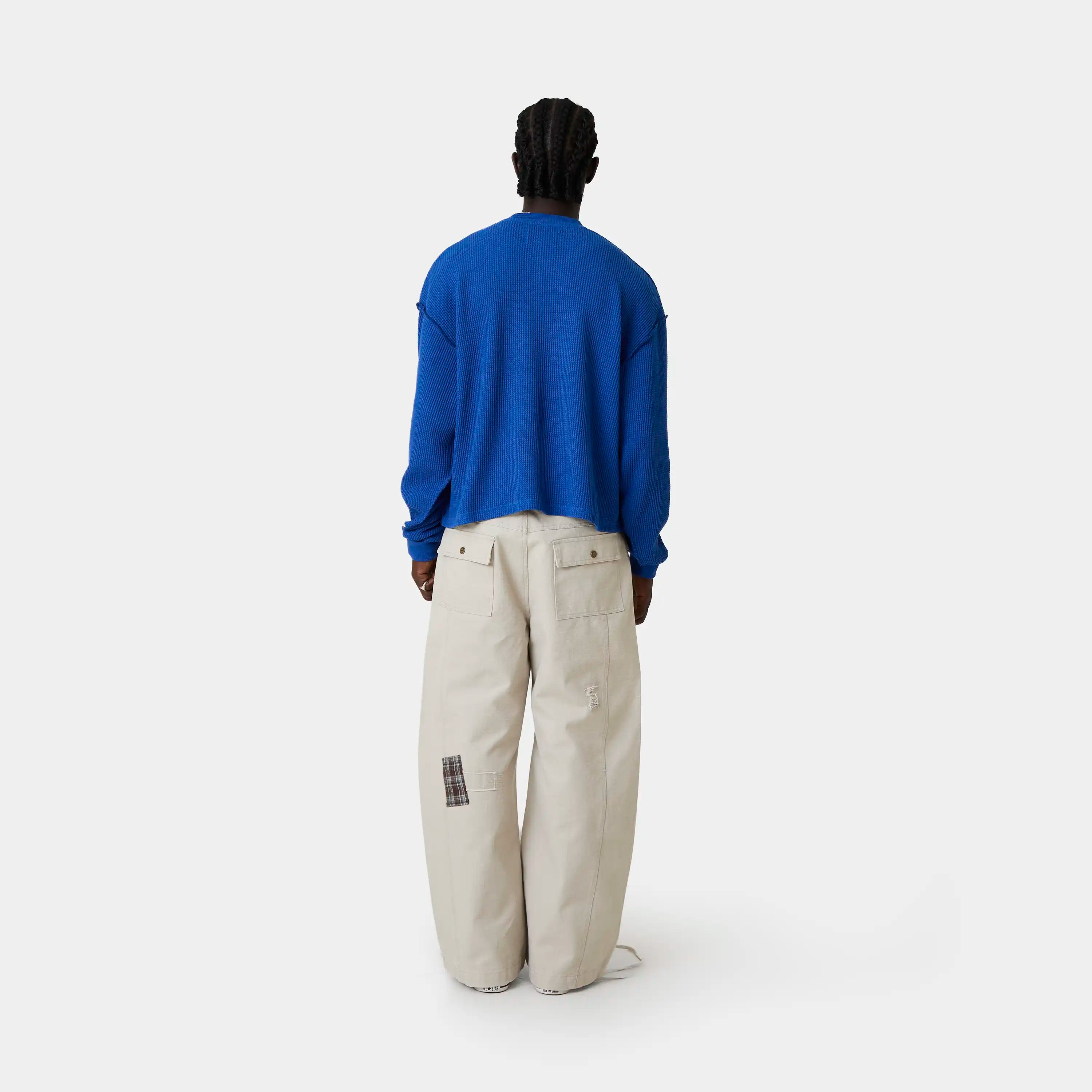 Polly Sodalite Waffle Long Sleeve T-shirts Eme Studios