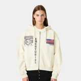 Priscila Off Sand Full Zip Hoodies Eme Studios