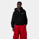Puller Black Waffle Half Zip Hoodies Eme Studios