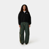 Puller Black Waffle Half Zip Hoodies Eme Studios