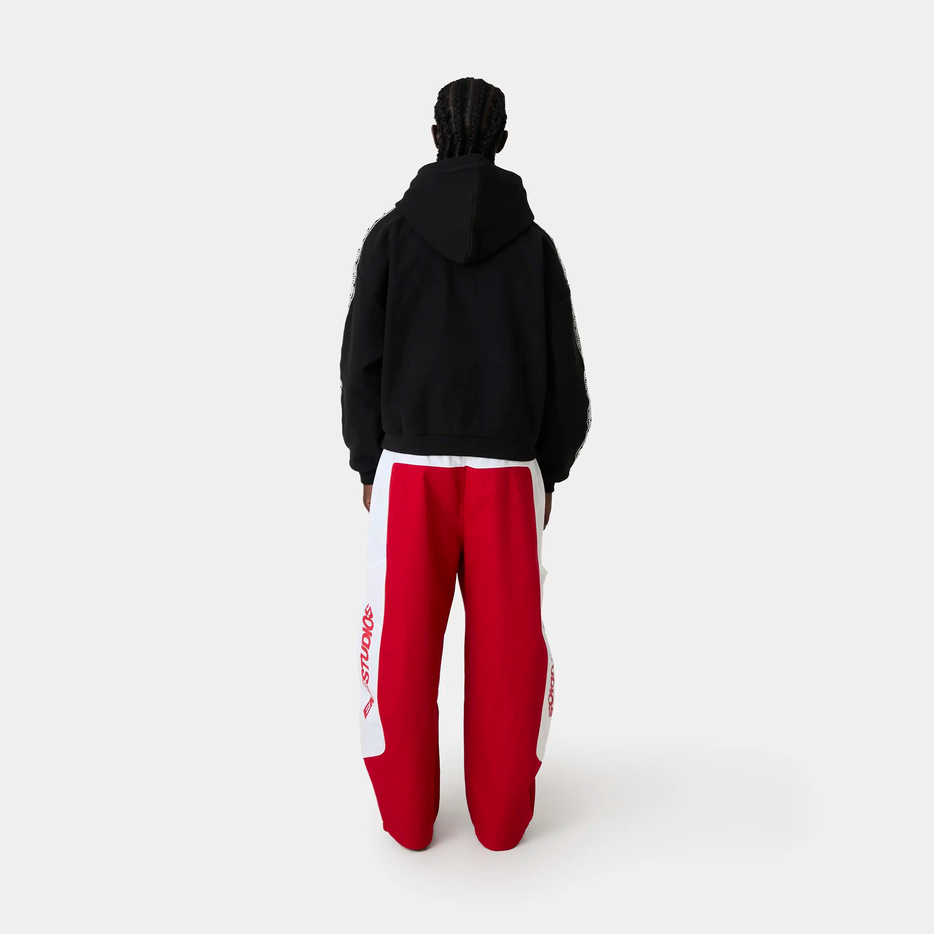 Puller Black Waffle Half Zip Hoodies Eme Studios