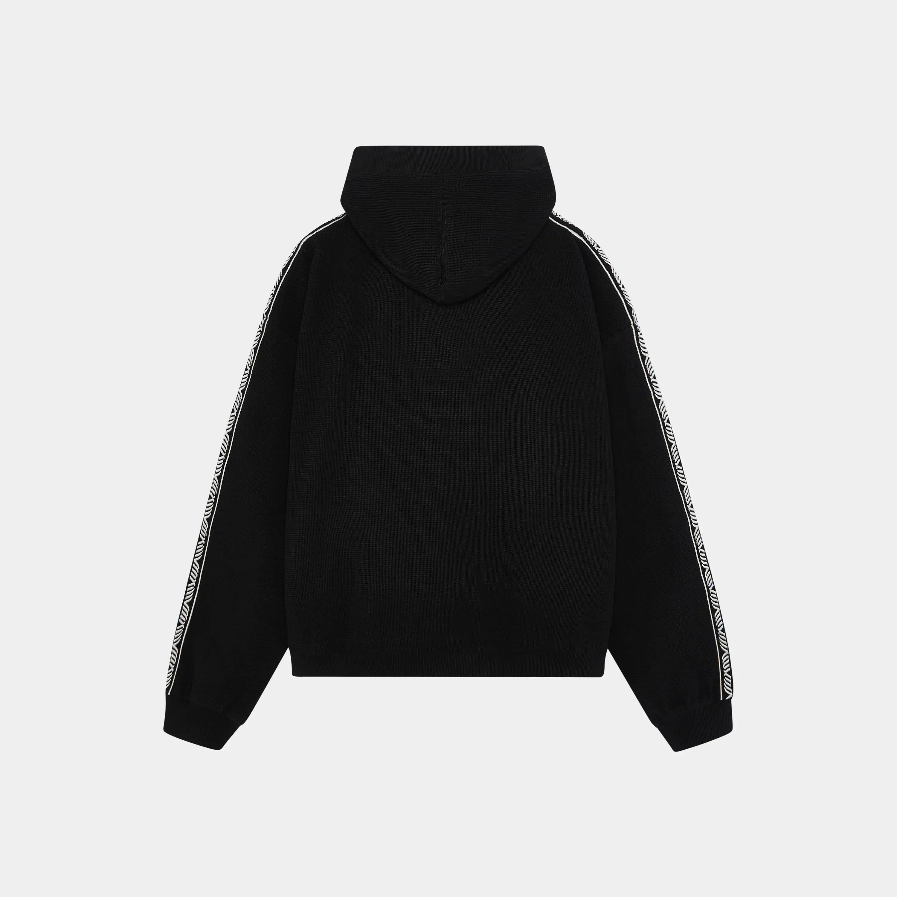 Puller Black Waffle Half Zip Hoodies Eme Studios
