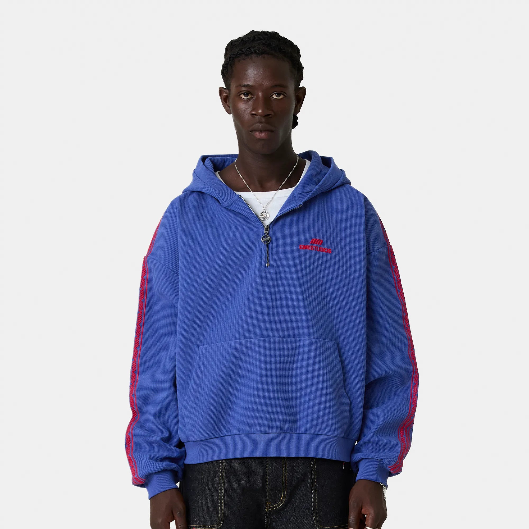 Puller Sodalite Waffle Half Zip Hoodies Eme Studios