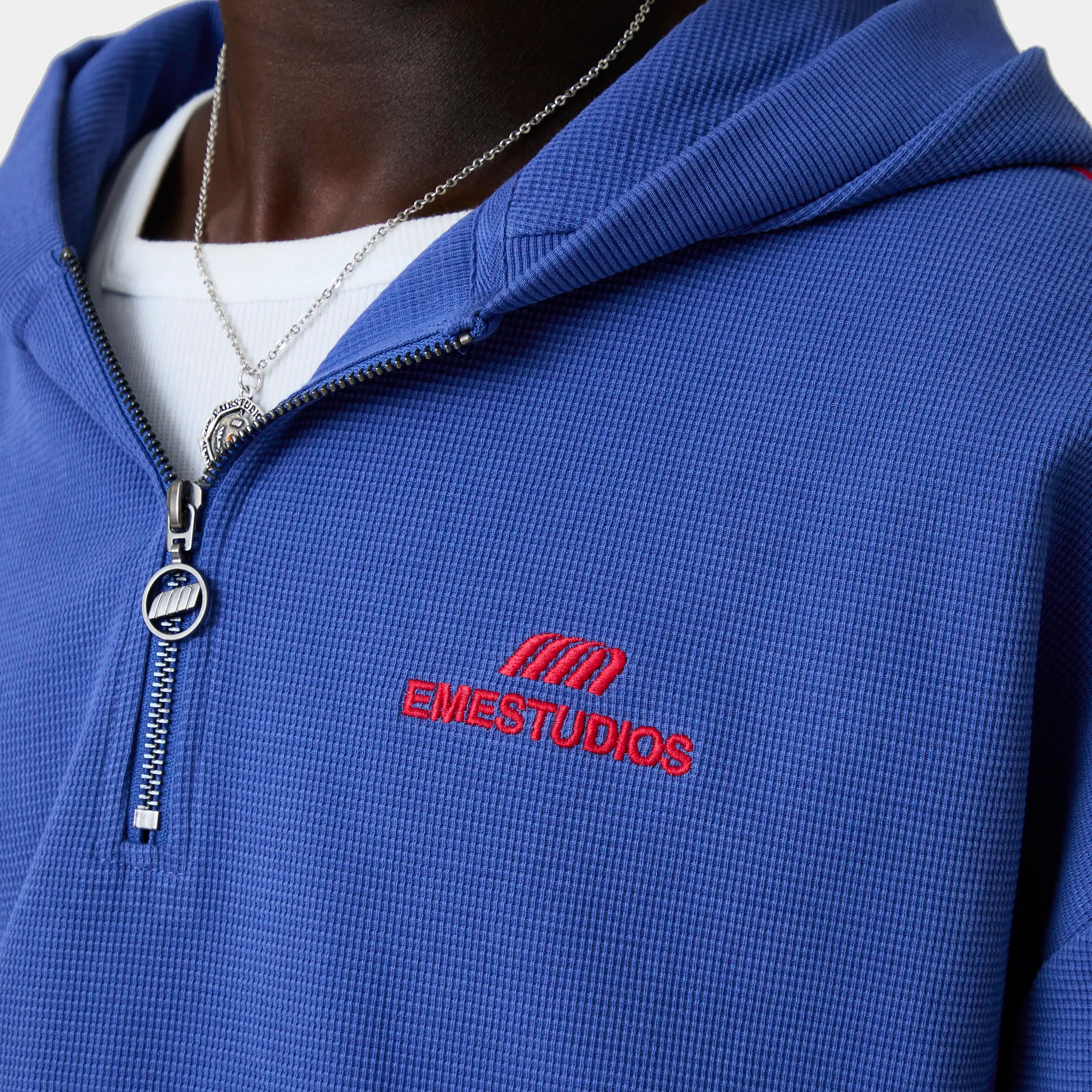 Puller Sodalite Waffle Half Zip Hoodies Eme Studios