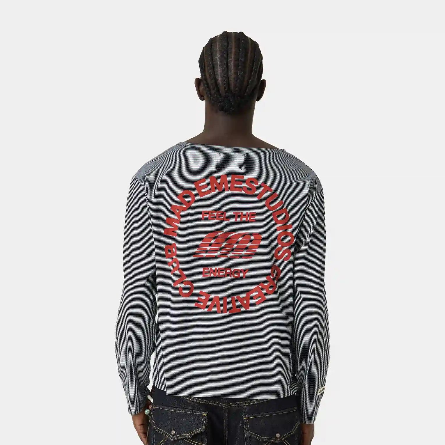 Rhodes Navy Long Sleeve T-shirts Eme Studios