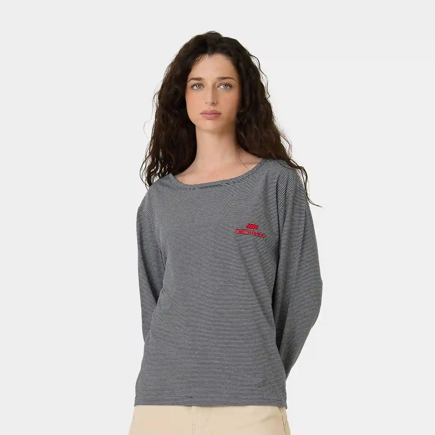 Rhodes Navy Long Sleeve T-shirts Eme Studios