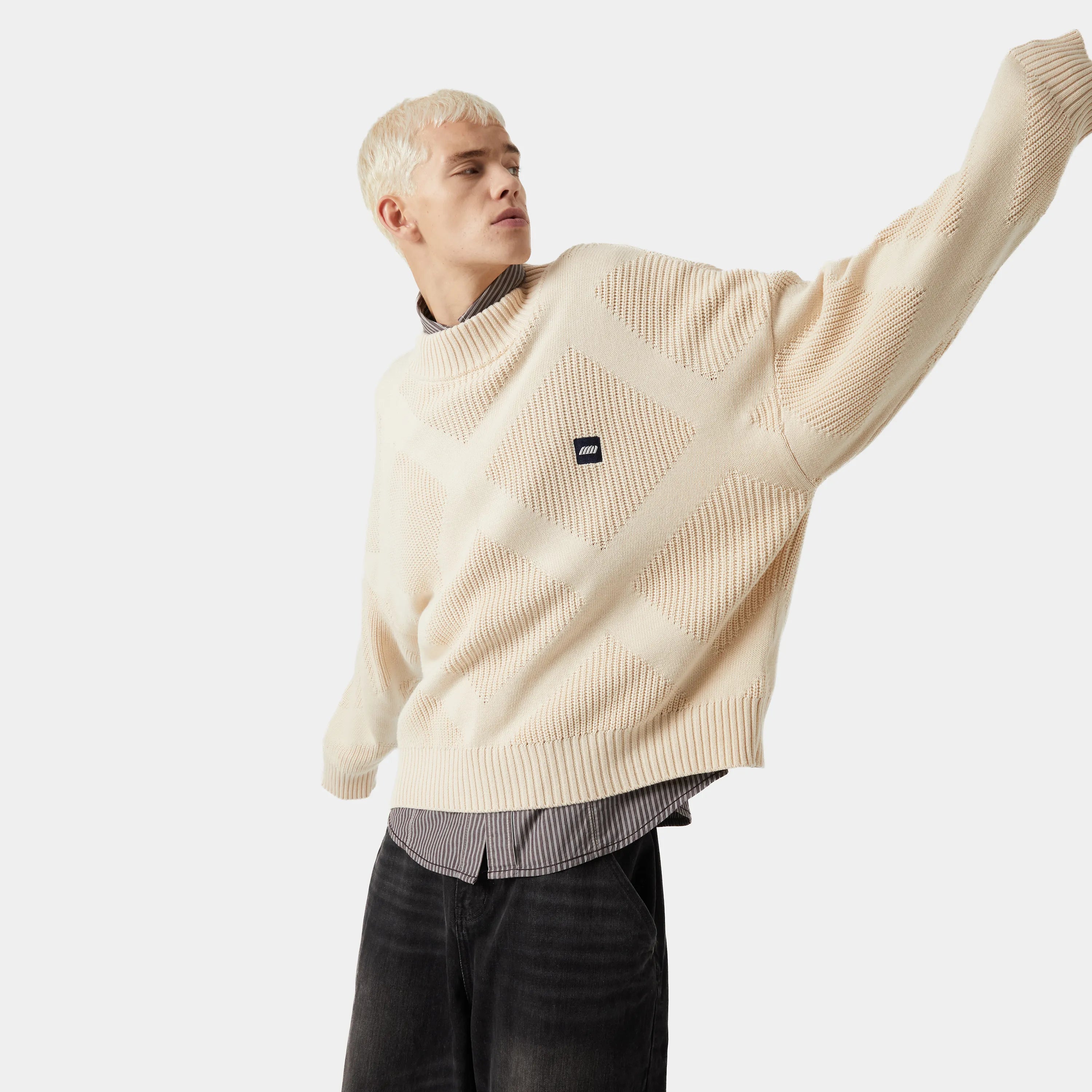 Rhomb Knit Sweater Knitwear eme