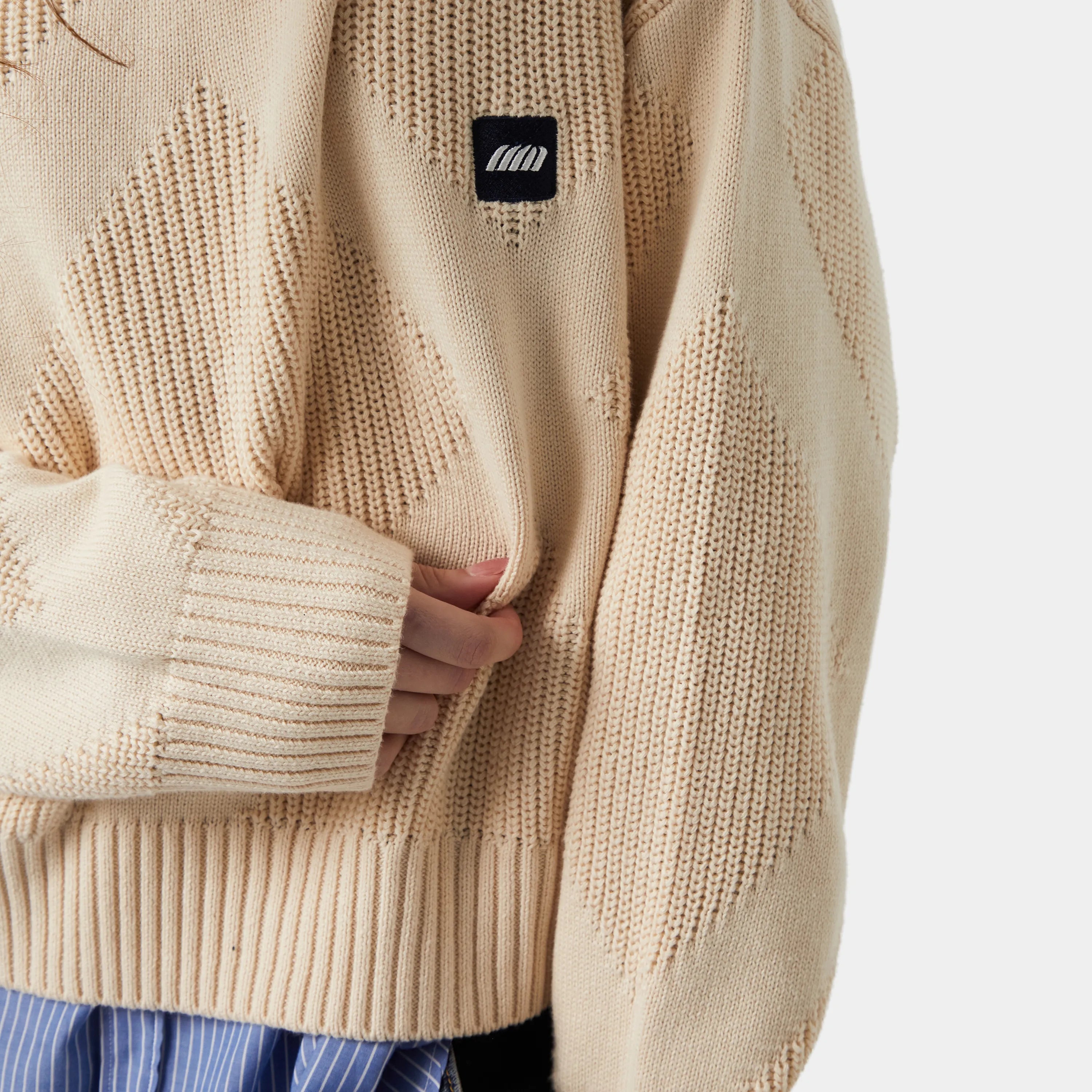 Rhomb Knit Sweater Knitwear eme