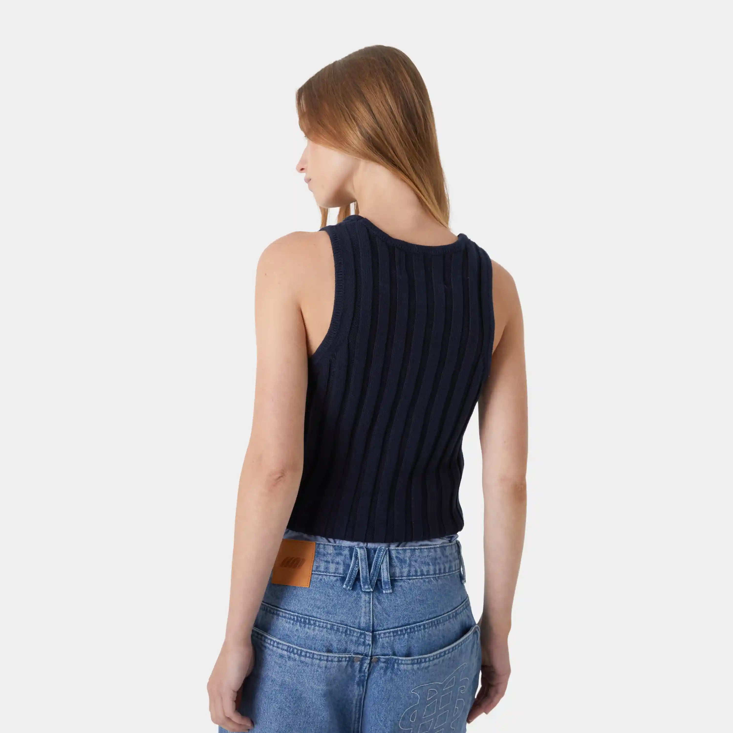 Rib Navy Tank Top T-shirts eme