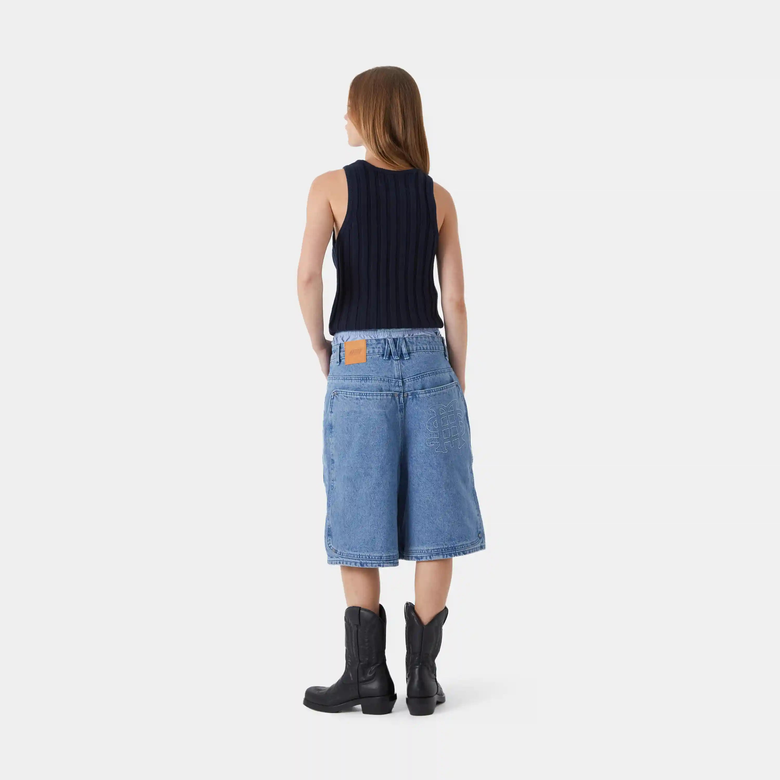 Rib Navy Tank Top T-shirts eme