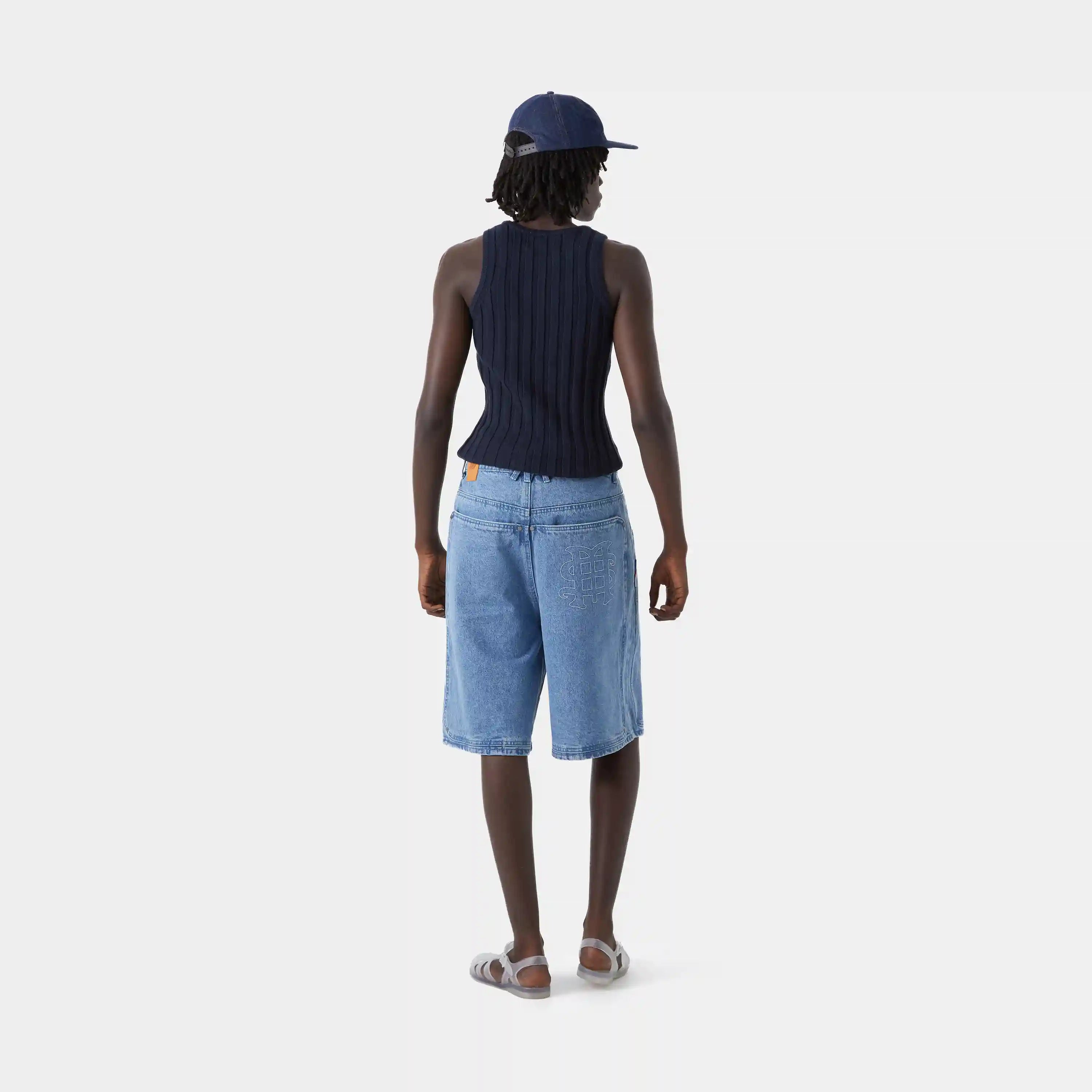 Rib Navy Tank Top T-shirts eme