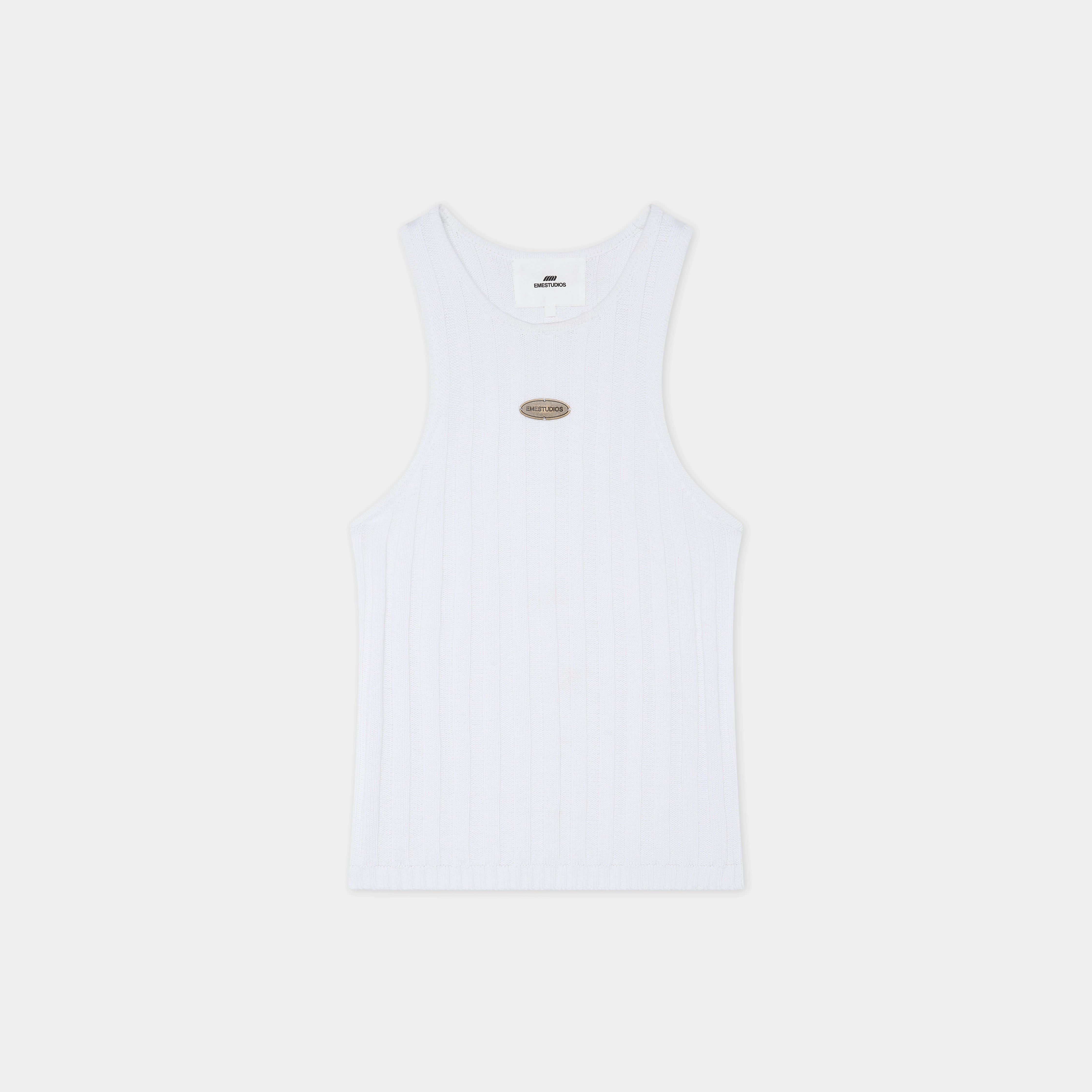 Rib Pearl Tank Top