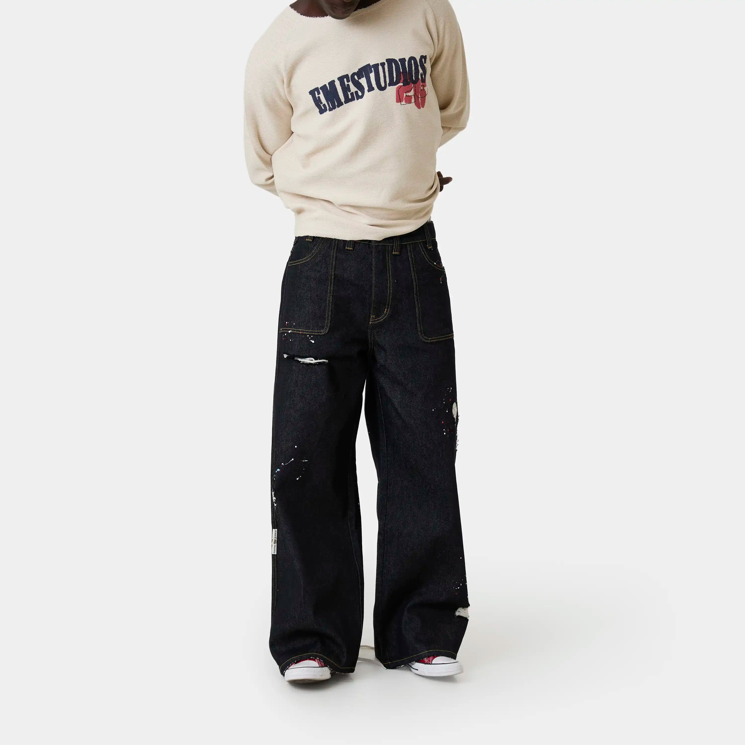 Riviera Raw Denim Pants Pants Eme Studios