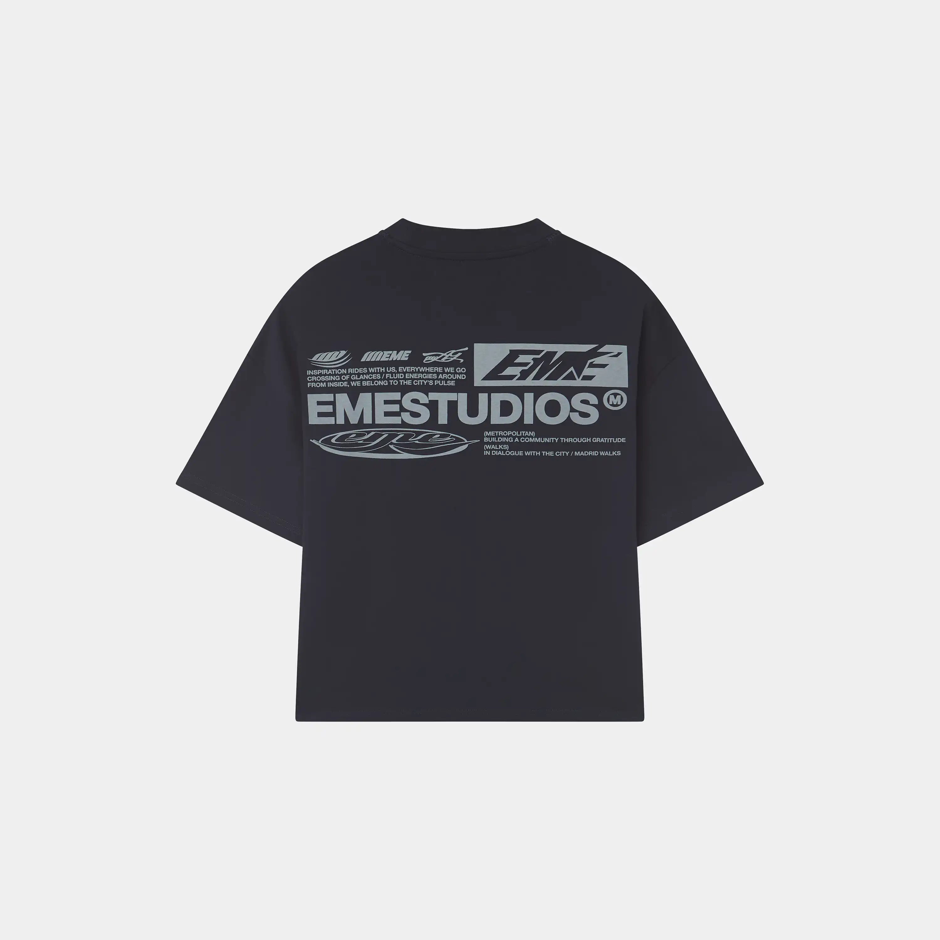 Rodeo Navy Oversized Tee T-shirts Eme Studios