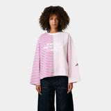 Roguish Fucsia Striped Long Sleeve T-shirts eme