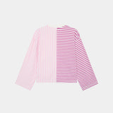 Roguish Fucsia Striped Long Sleeve T-shirts eme