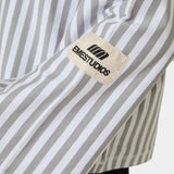 Roguish Heather Grey Striped Long Sleeve T-shirts Eme Studios
