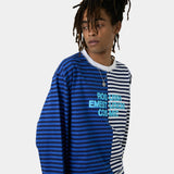 Roguish Sky Striped Long Sleeve T-shirts Eme Studios