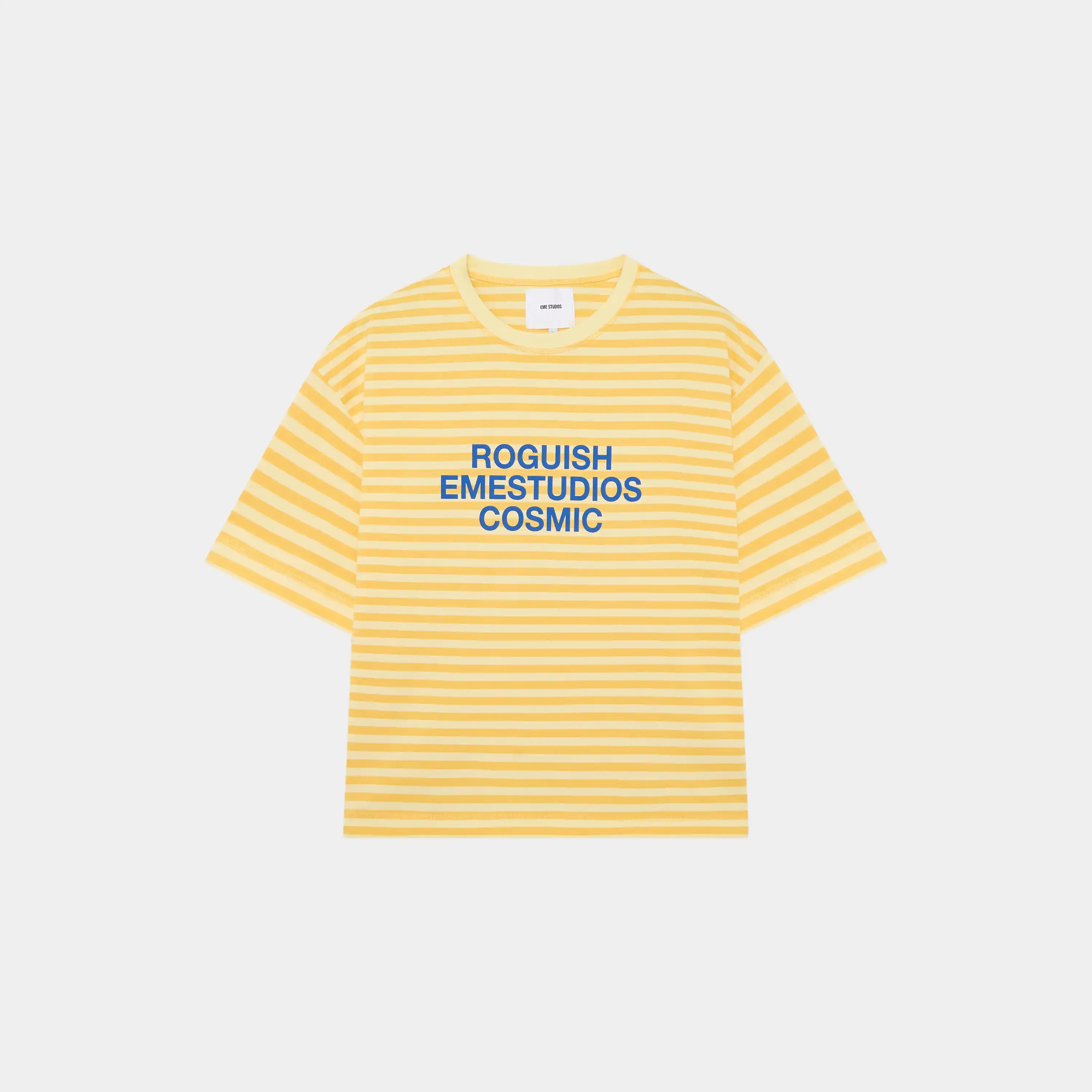 Roguish Sun Striped Oversized Tee T-shirts Eme Studios