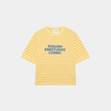 Roguish Sun Striped Oversized Tee T-shirts Eme Studios
