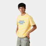 Roguish Sun Striped Oversized Tee T-shirts Eme Studios