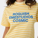 Roguish Sun Striped Oversized Tee T-shirts Eme Studios