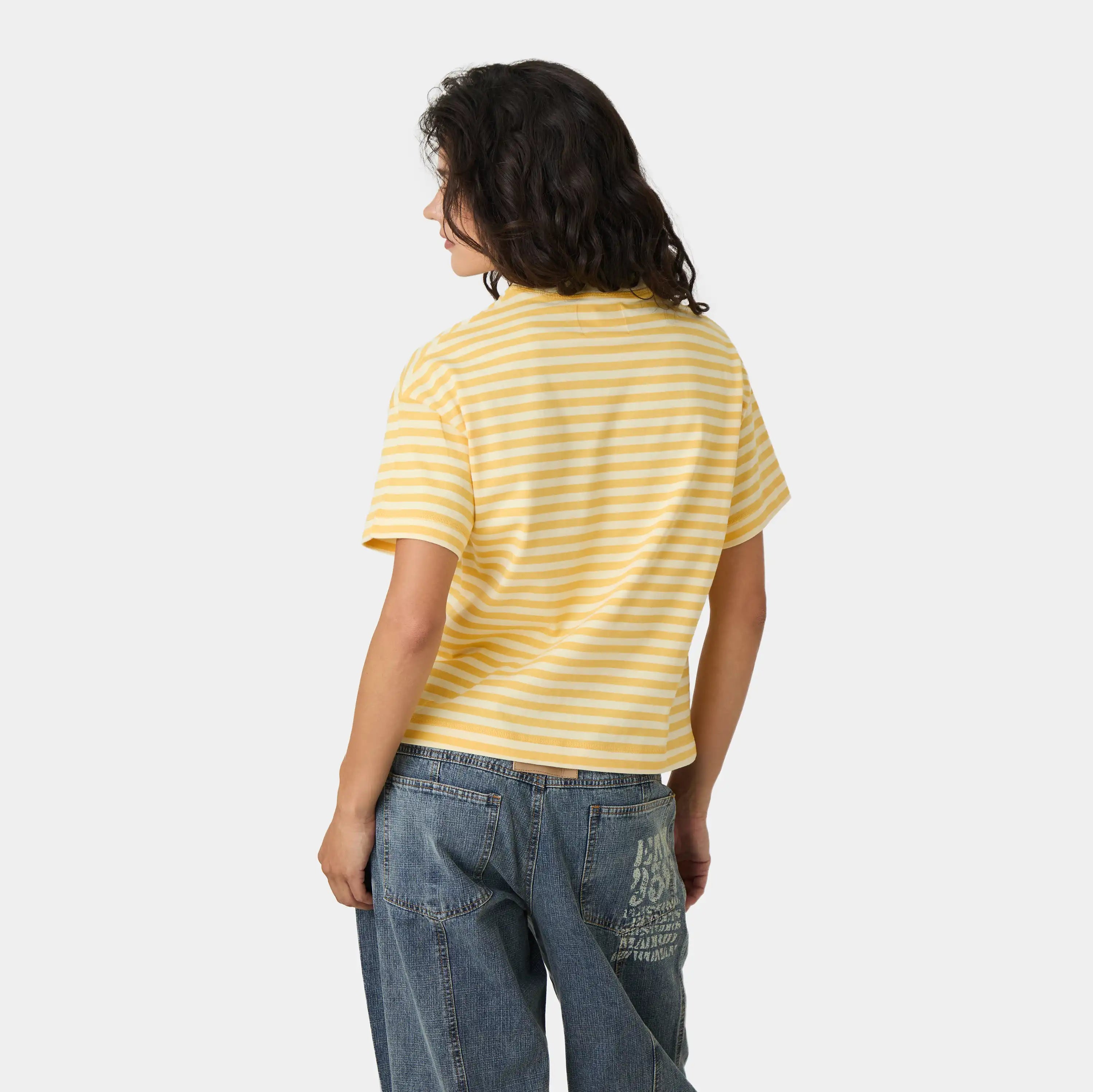Roguish Sun Striped Oversized Tee T-shirts Eme Studios