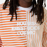 Roguish Tangerine Striped Long Sleeve T-shirts Eme Studios