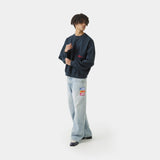Roots Navy Oversized Crewneck Sweatshirts Eme Studios