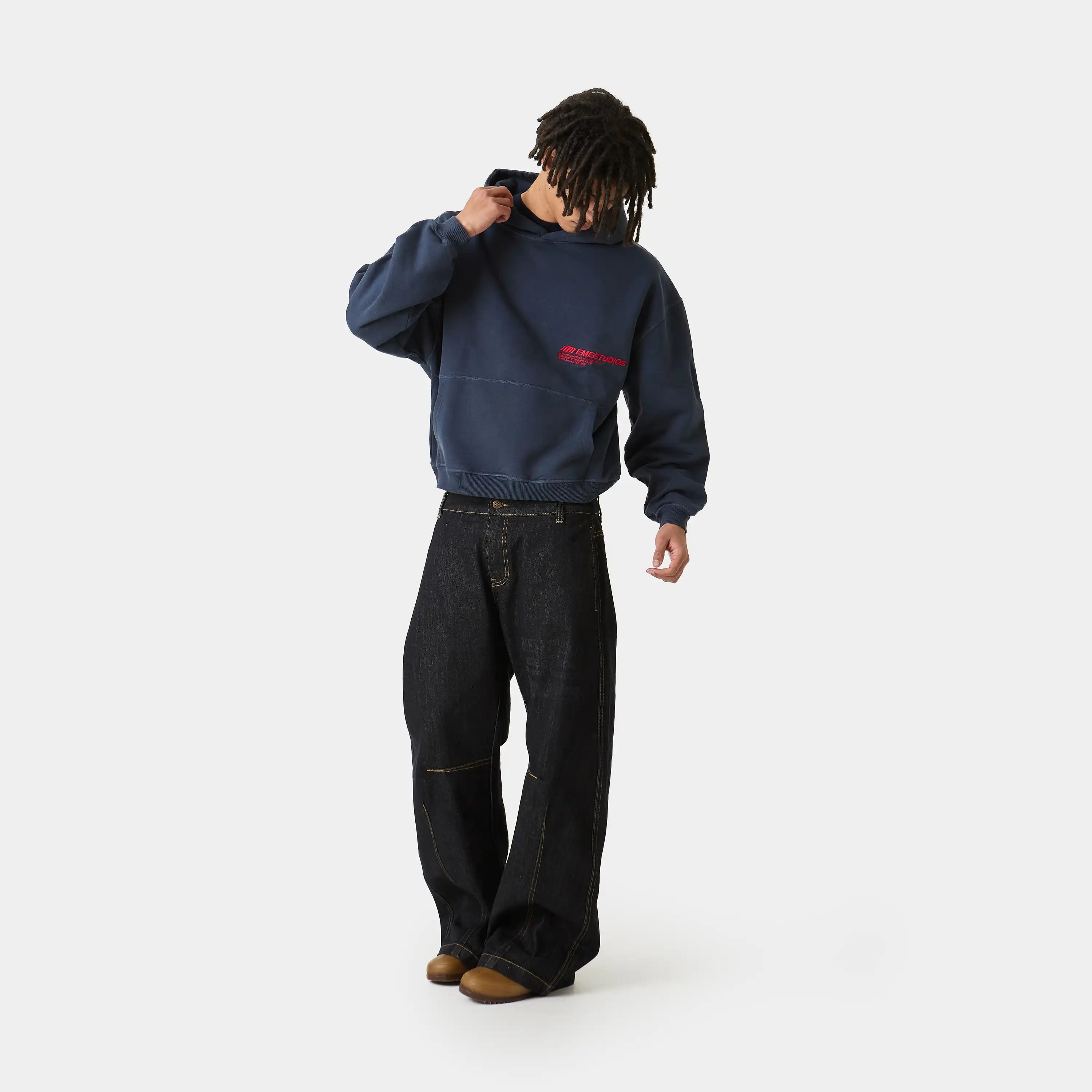 Roots Navy Oversized Hoodie Hoodies eme
