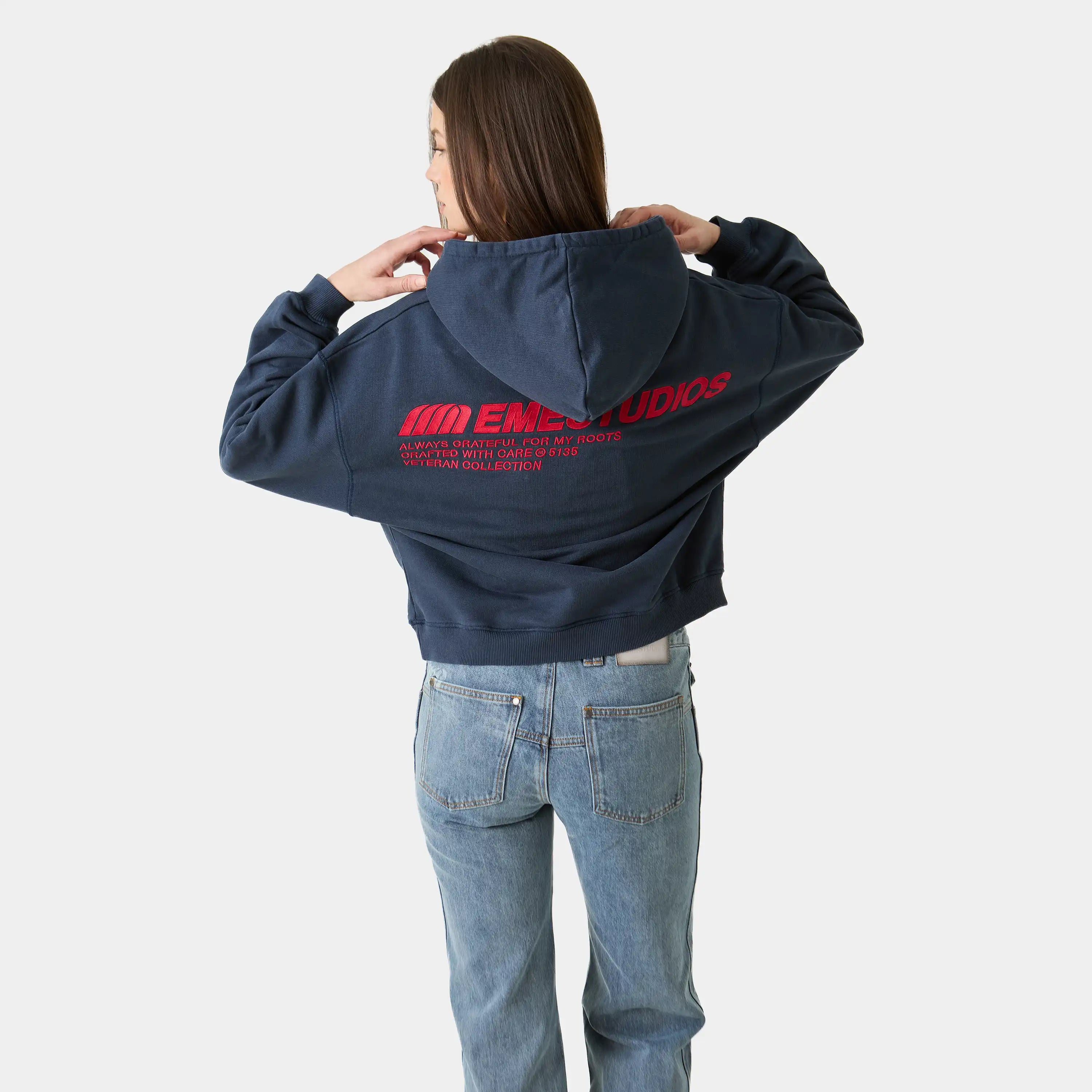Roots Navy Oversized Hoodie Hoodies eme