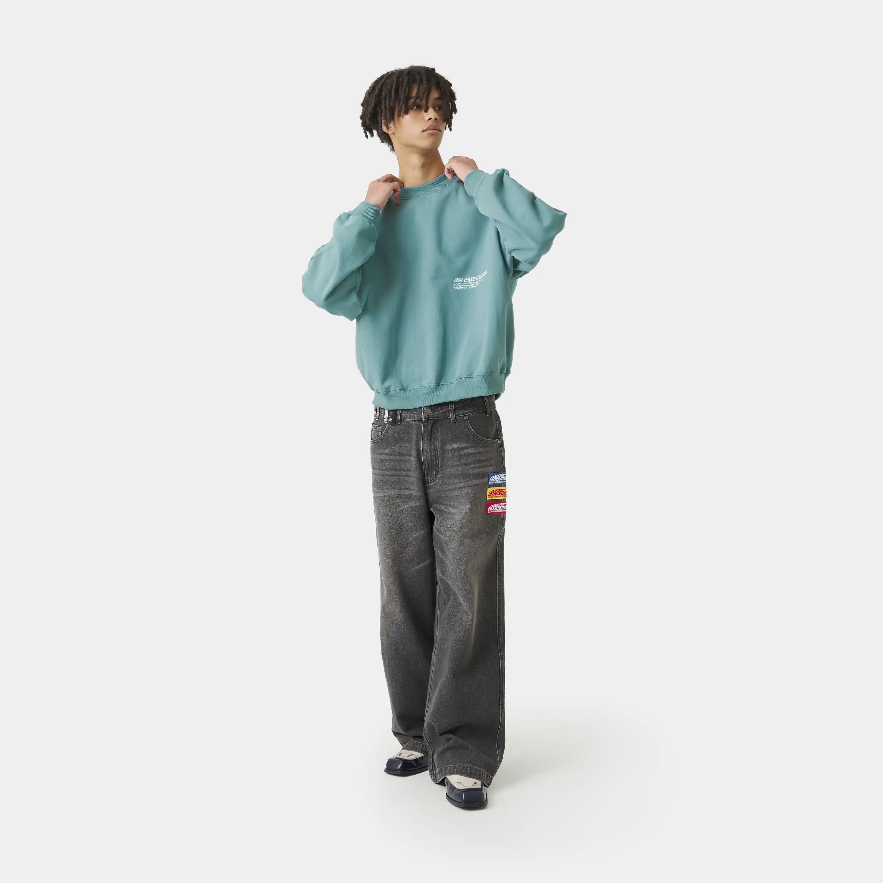 Roots North Oversized Crewneck Sweatshirts Eme Studios