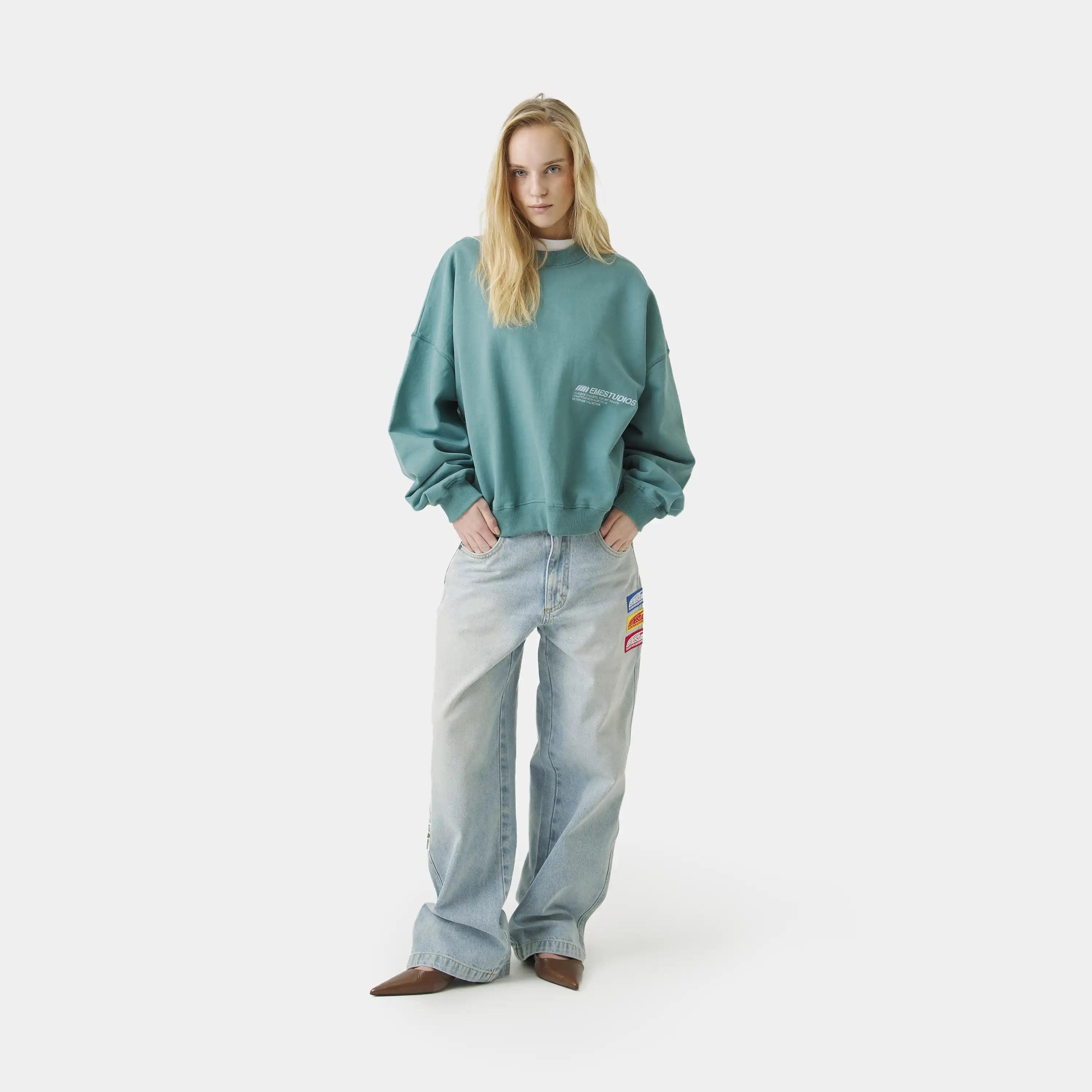 Roots North Oversized Crewneck Sweatshirts Eme Studios
