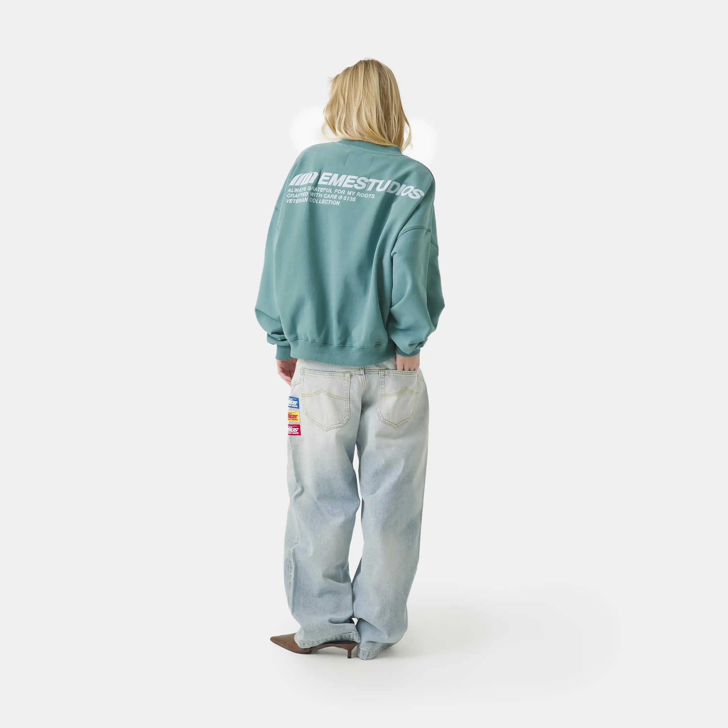 Roots North Oversized Crewneck Sweatshirts Eme Studios