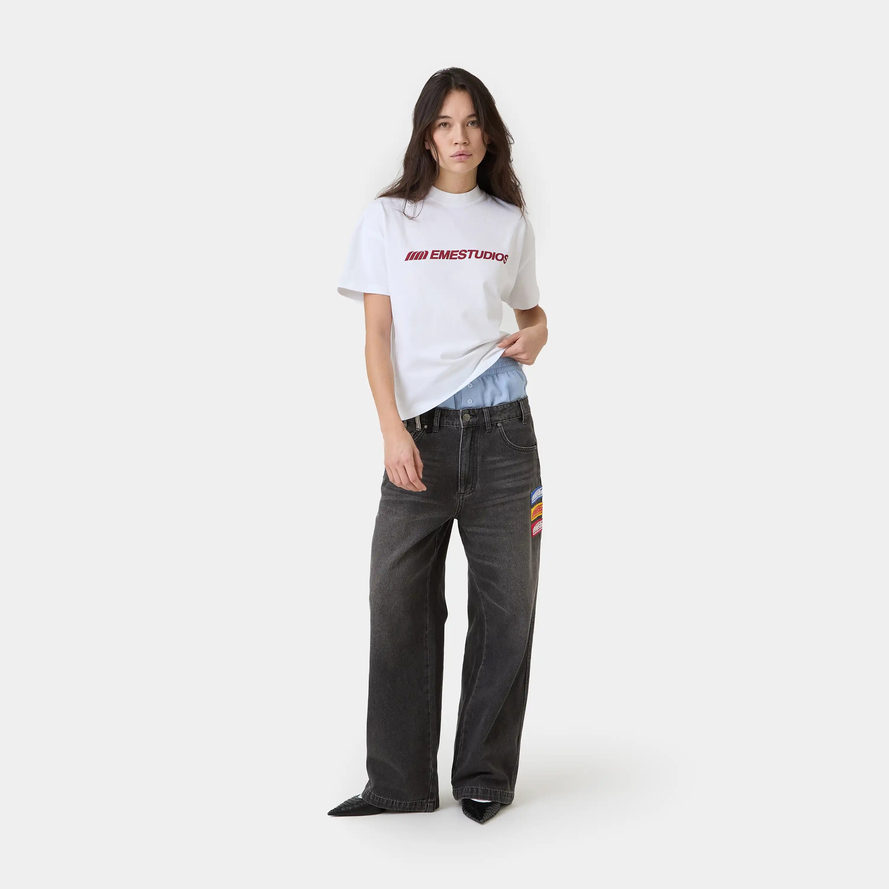 Rough Shadow Denim Pants Pants Eme Studios