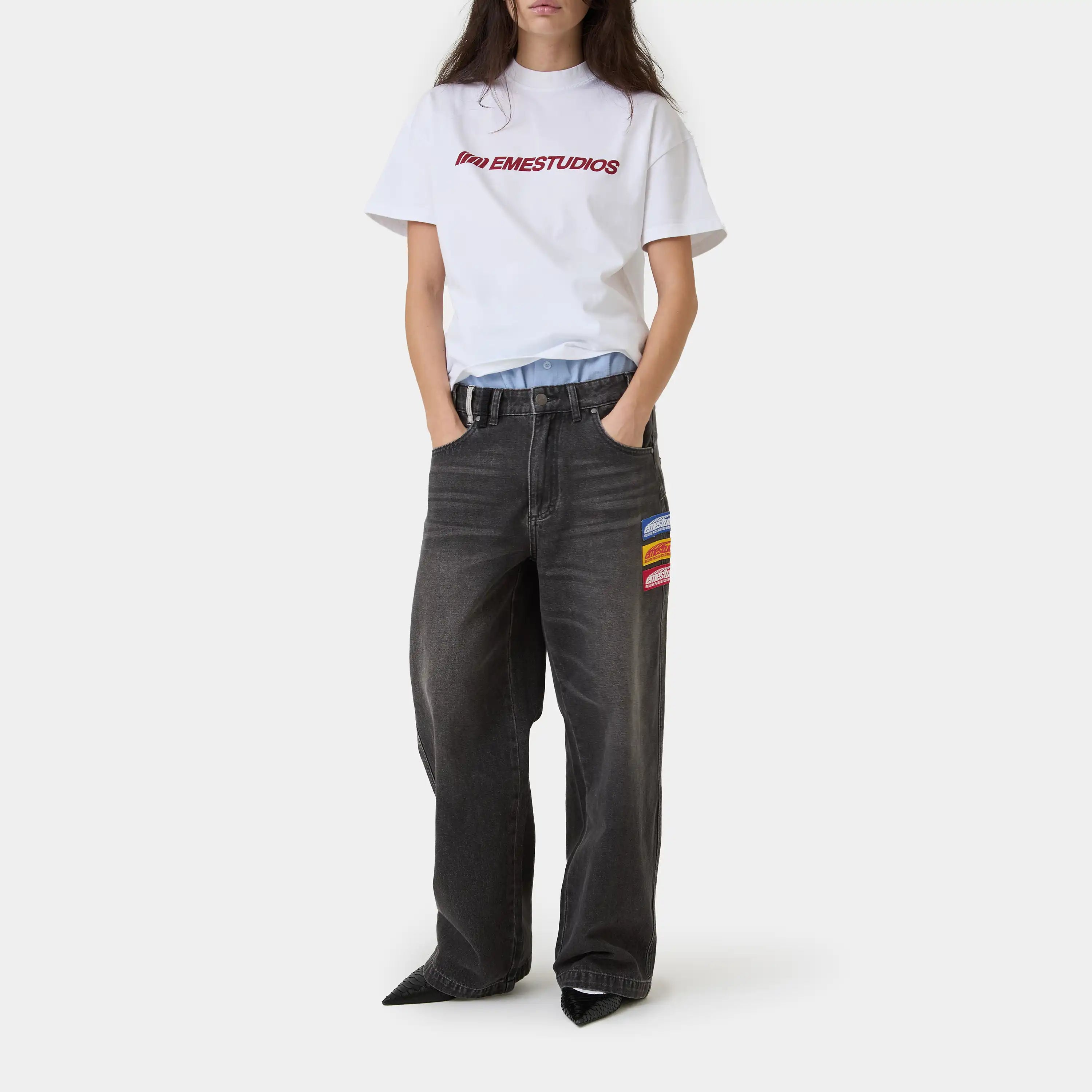 Rough Shadow Denim Pants Pants Eme Studios