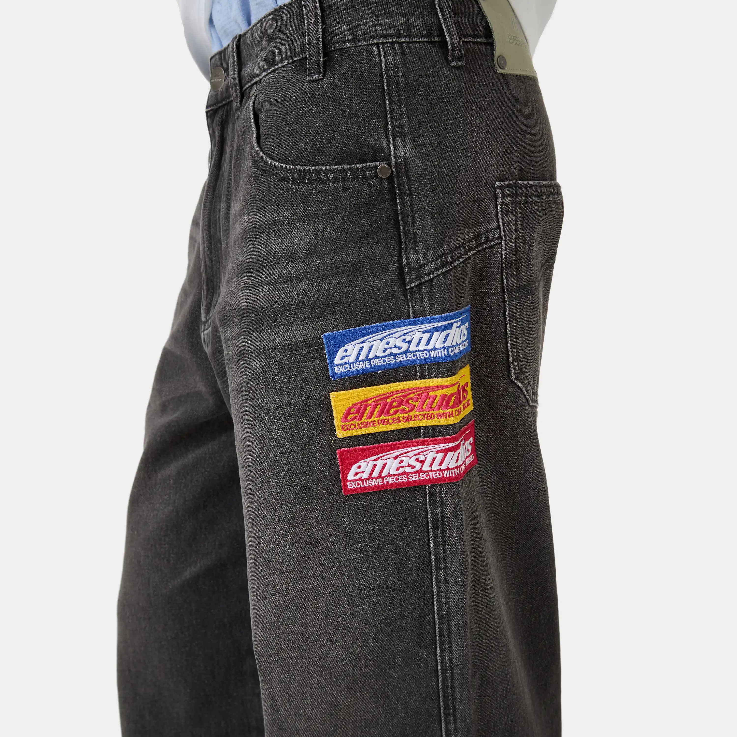Rough Shadow Denim Pants Pants Eme Studios