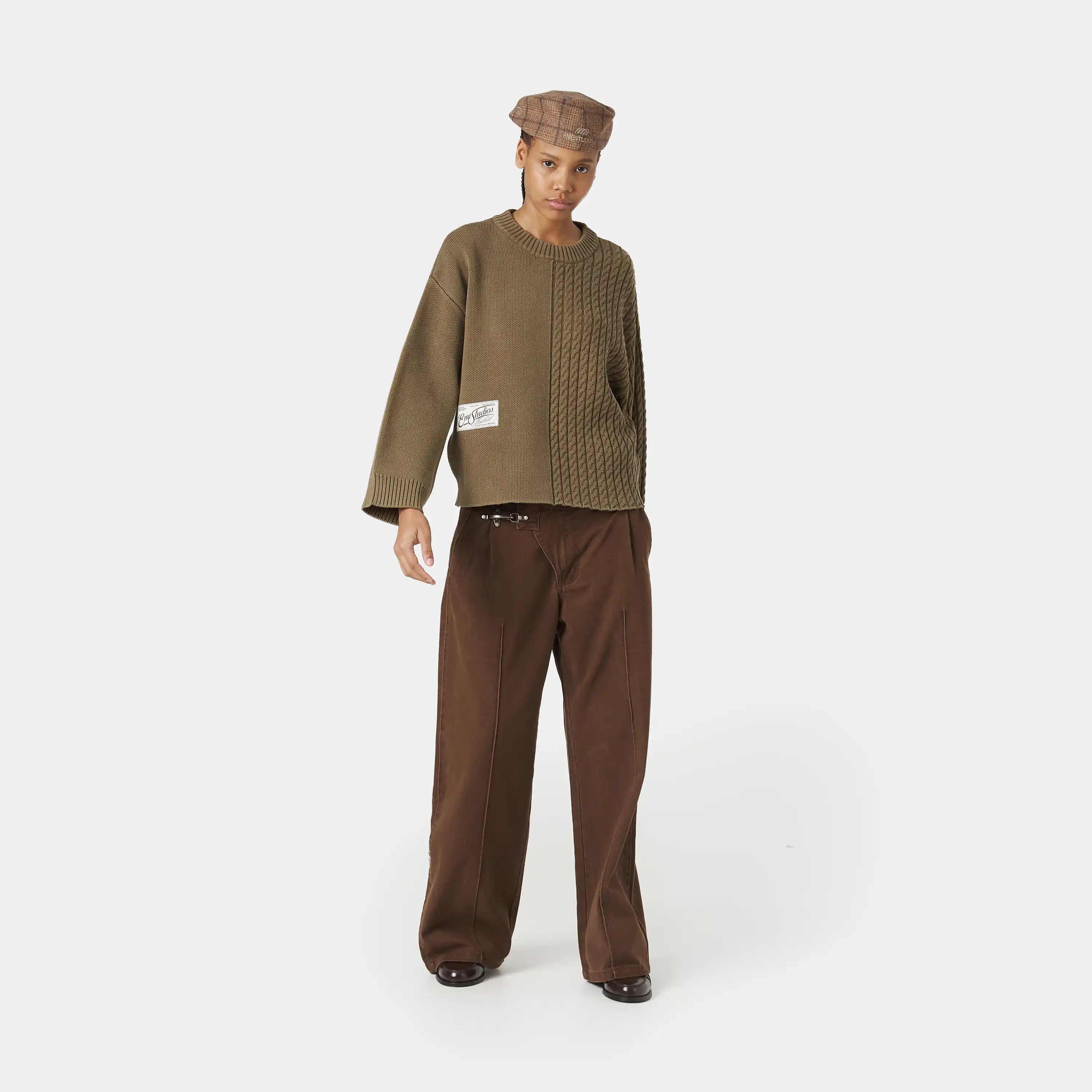 Rougher Choco Knit Sweater Knitwear Eme Studios