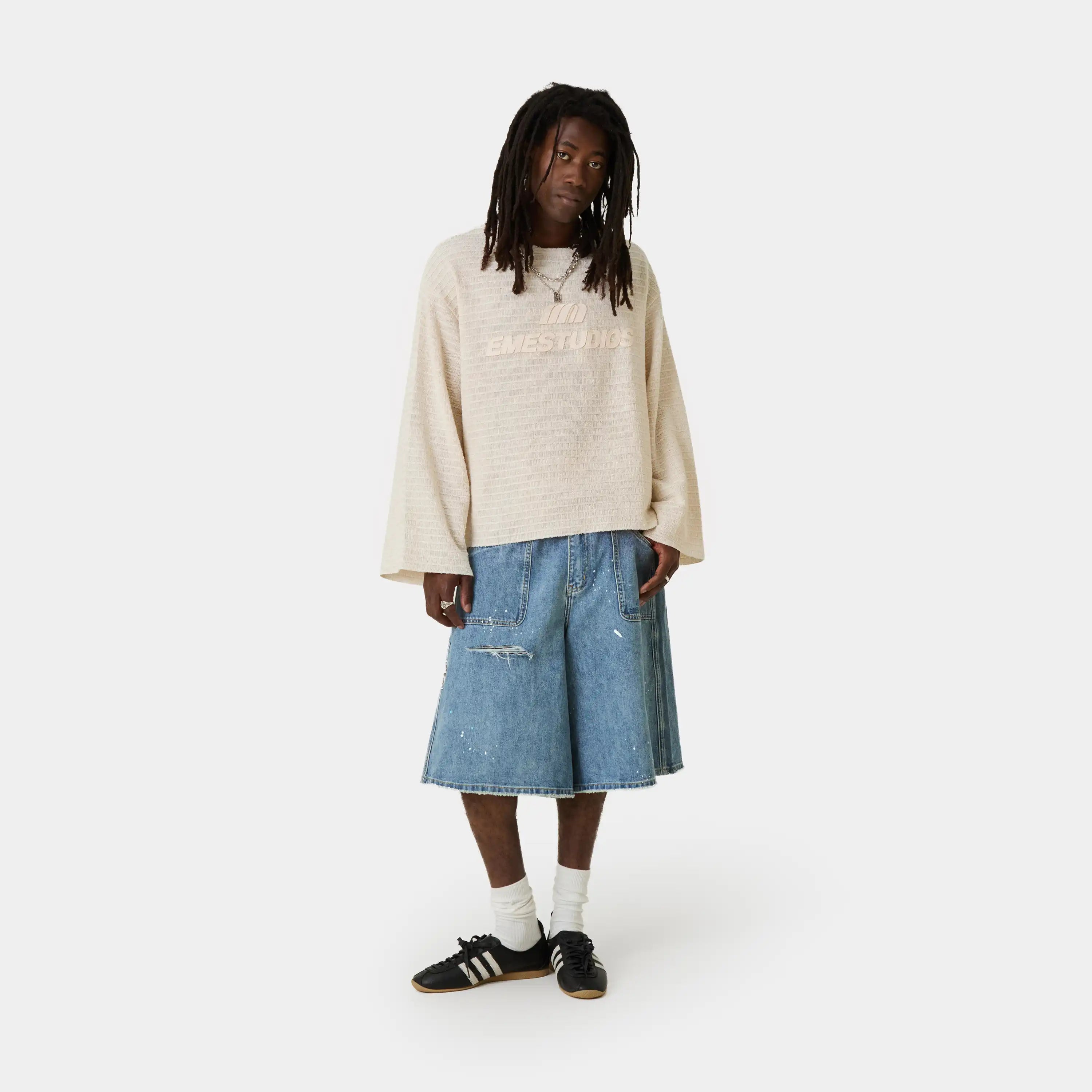 Rustic Off Sand Knit Sweater Knitwear Eme Studios