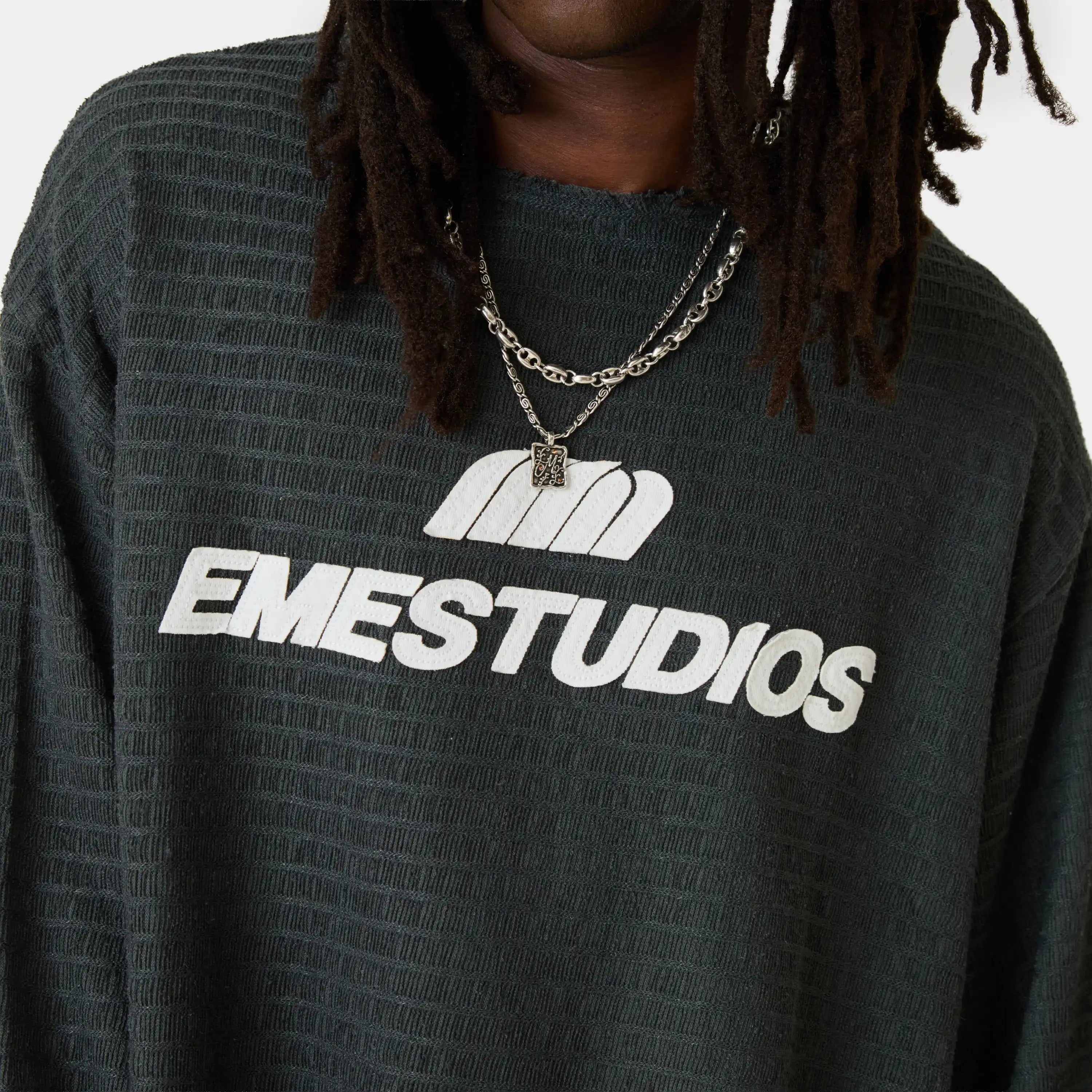 Rustic Shadow Knit Sweater Knitwear Eme Studios
